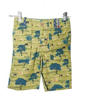 NWT Matilda Jane Boys Sz 6 Camp MJC Joanna Gaines Don't Fence Me in Shorts Green